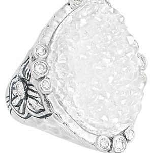 Silpada Druzy Ring sz 7